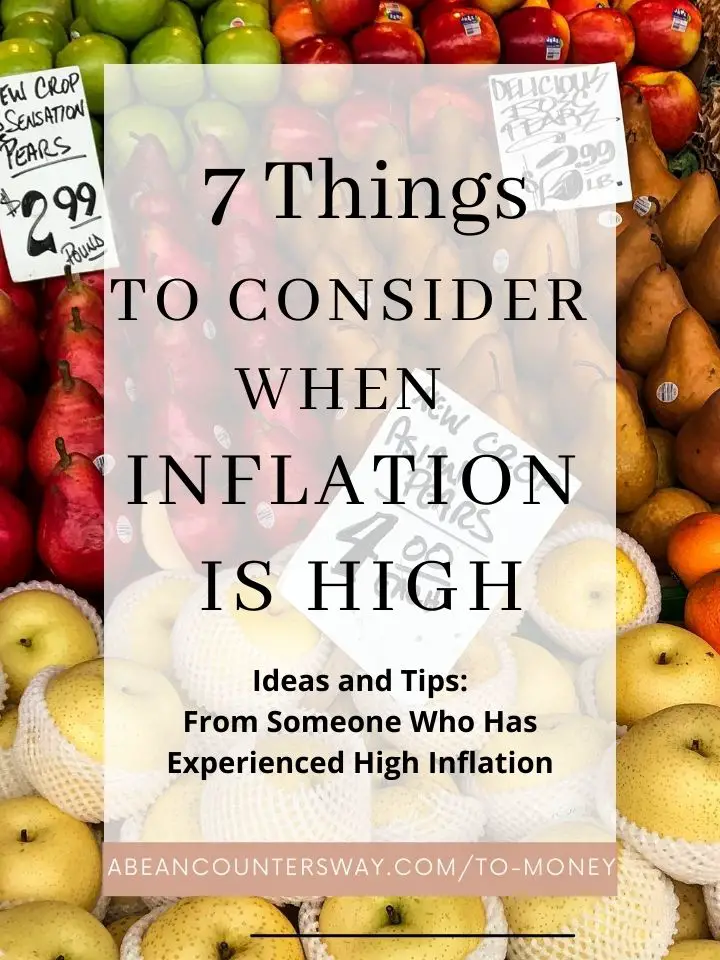 7 Things To Consider When Inflation is High